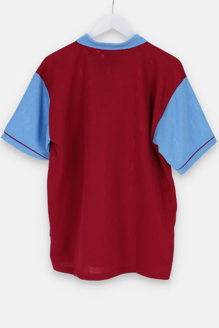 West Ham United Extérieur Maillot de foot 1995 - 1997. Sponsored by Dagenham Motors West Ham United Extérieur Maillot de foot 1995 - 1997. Sponsored by Dagenham Motors